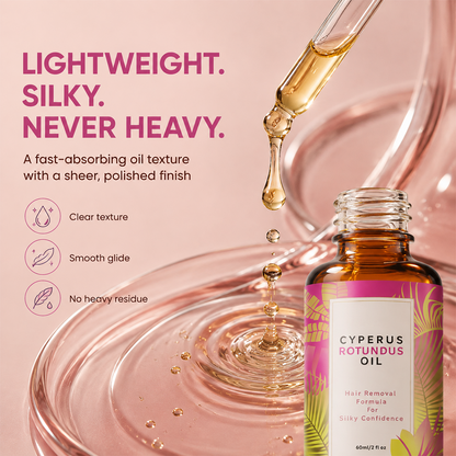Cyperus Rotundus Oil for Hair Reduction
