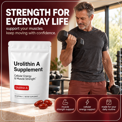 Urolithin A Softgels, Cellular Energy & Muscle Wellness Support