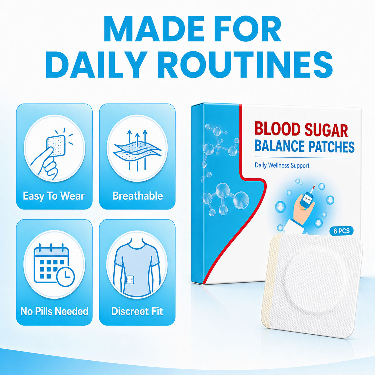 Blood Sugar Balance Patches(6 Pcs)