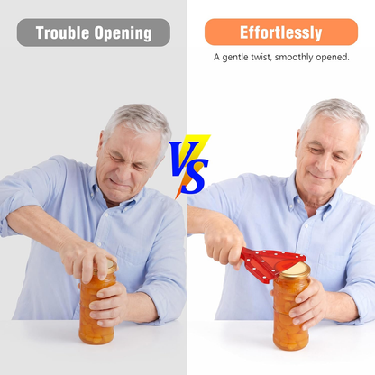 Jar Opener for Weak Hands & Seniors – Easy Grip Manual Lid & Bottle Opener for Arthritis, Stainless Steel Kitchen Tool
