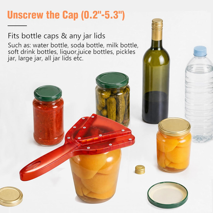 Jar Opener for Weak Hands & Seniors – Easy Grip Manual Lid & Bottle Opener for Arthritis, Stainless Steel Kitchen Tool