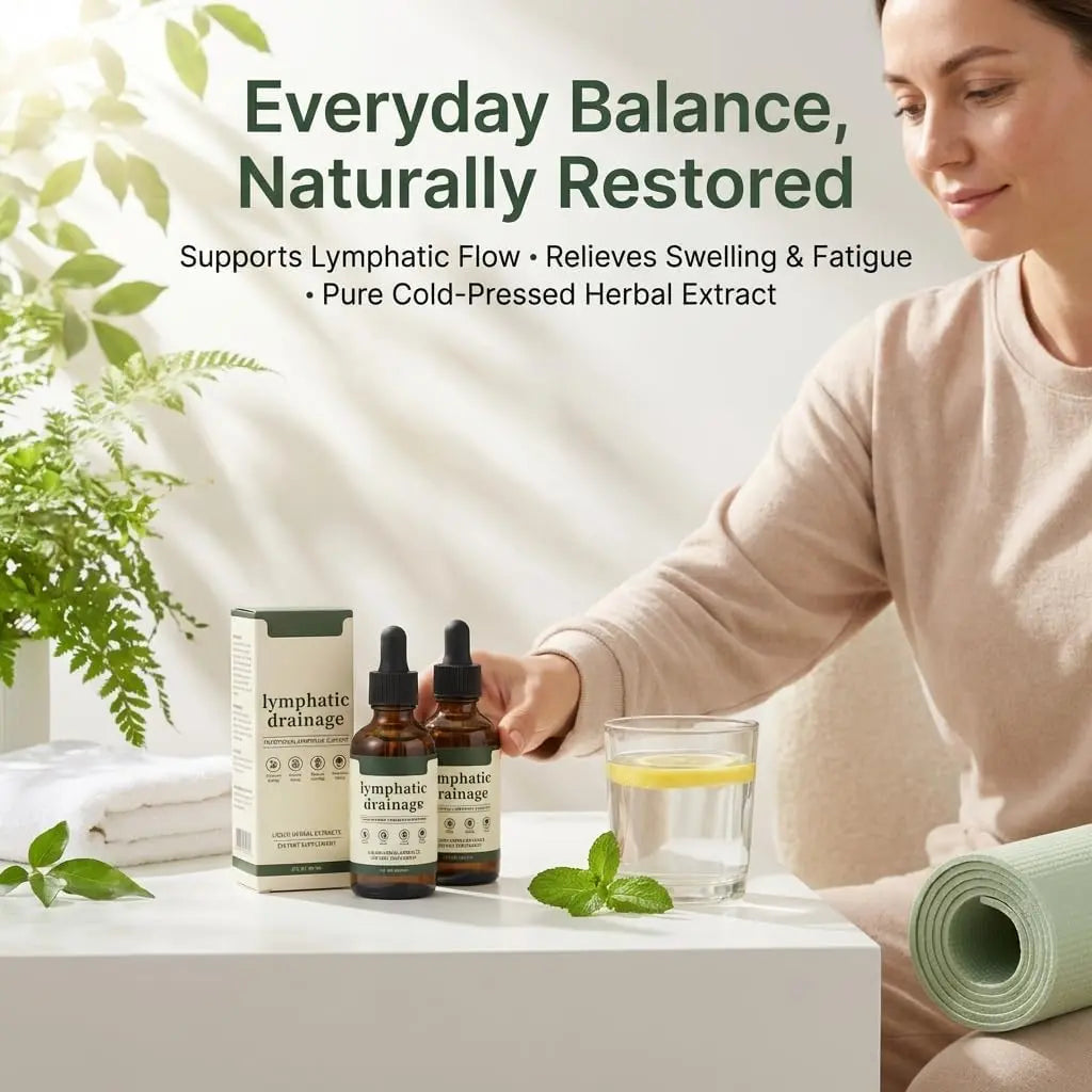 Organic Herbal Lymph Support Drops, Immunity & Vitality Daily Supplement
