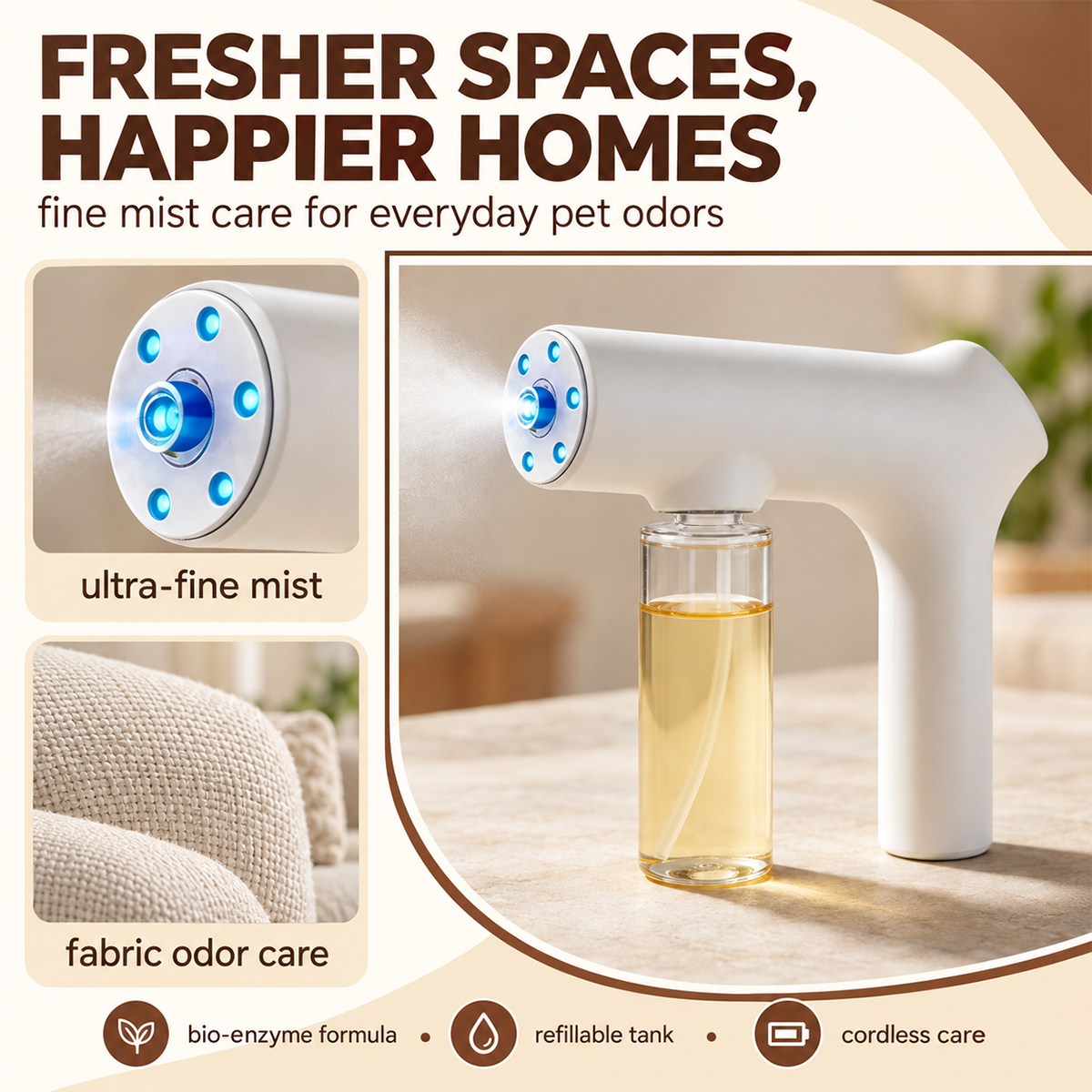 Enzyme Mist Fogger for Odor Treatment