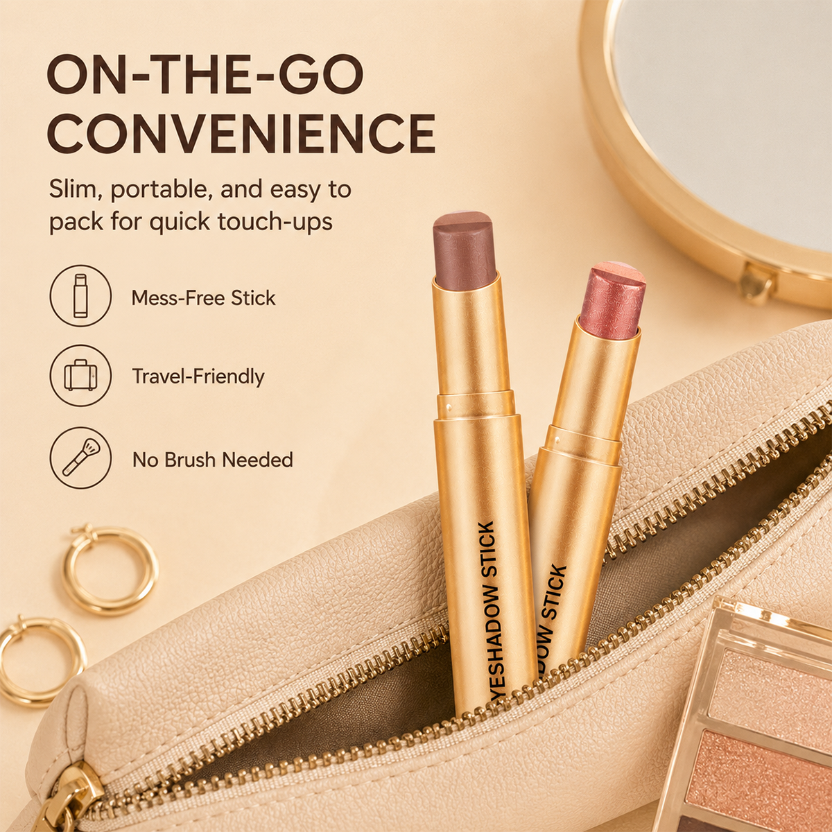 3-in-1 Cream Shimmer Eyeshadow Stick