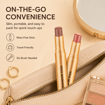 3-in-1 Cream Shimmer Eyeshadow Stick