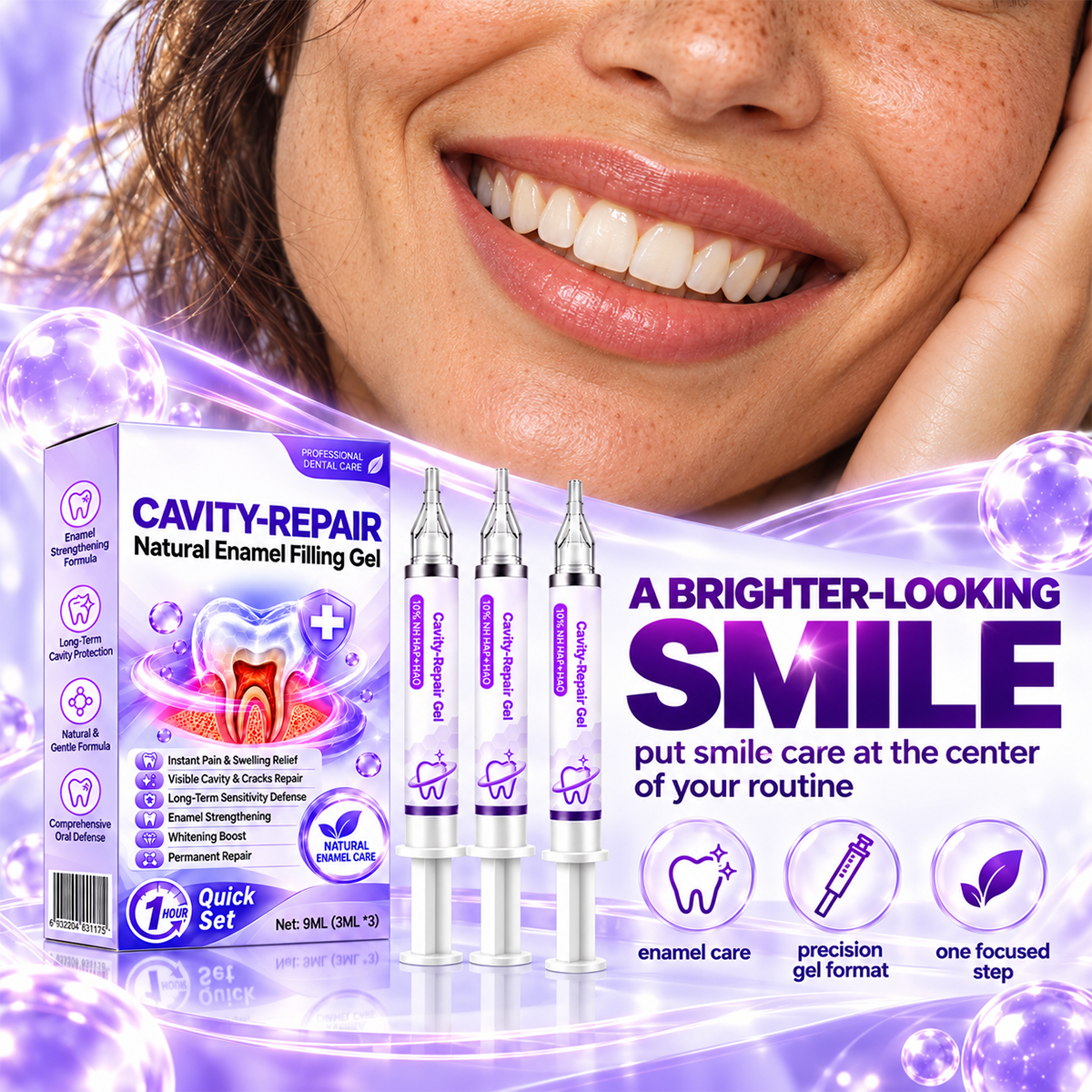 Naturally Repair Damaged Enamel and Whiten Teeth
