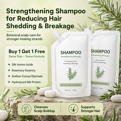 Strengthening Shampoo for Reducing Hair Shedding & Breakage