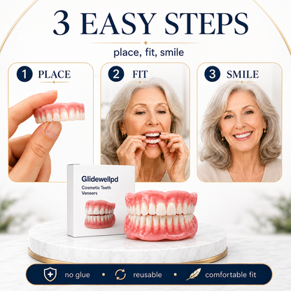 Comfort Full‑Cover Dentures for Senior Women