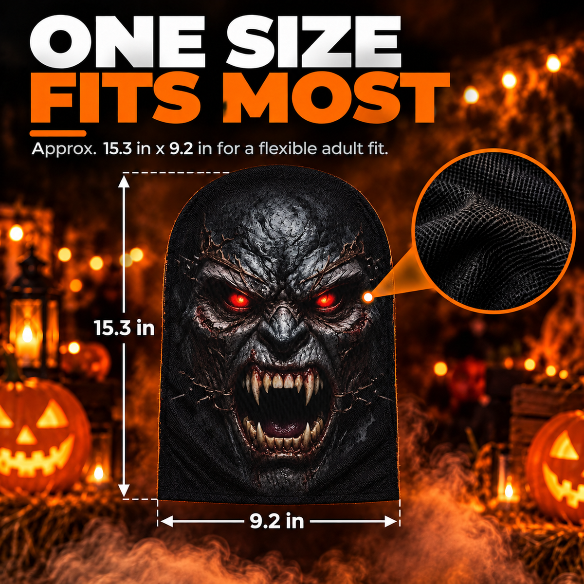 Custom Scary Face Halloween Gifts - Personalized Balaclava Mask