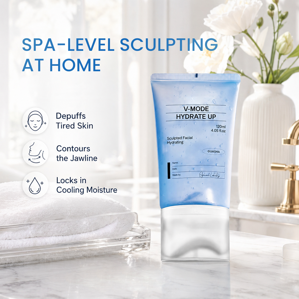 PDRN Peptide Glow Face Cream with Gua Sha