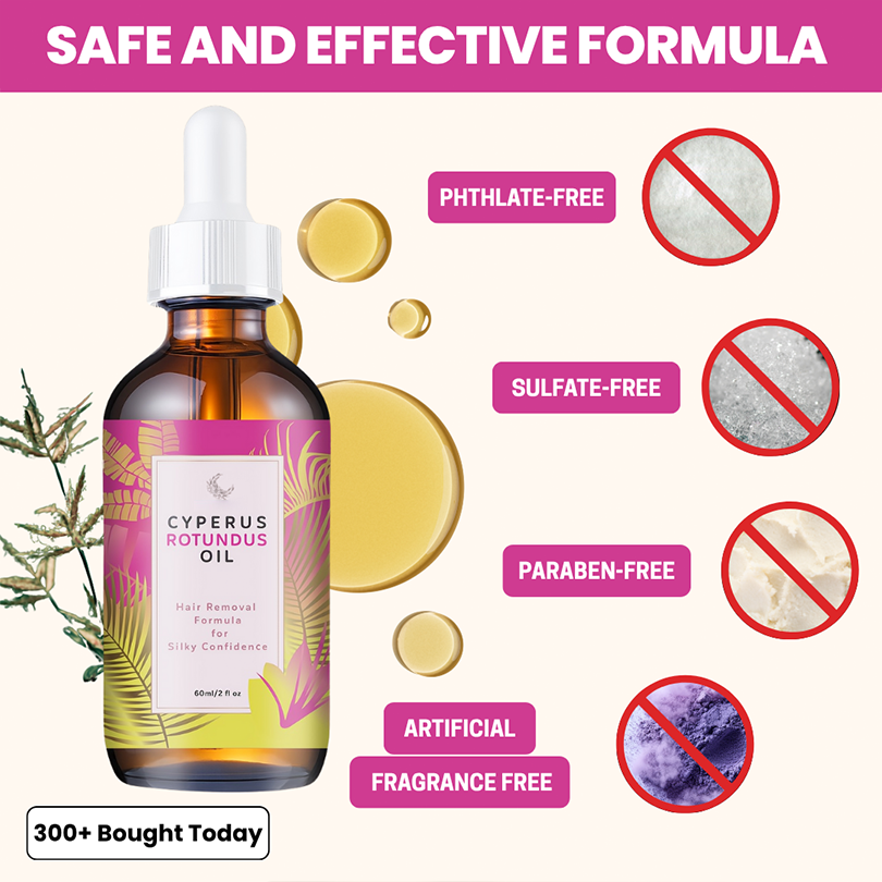 Cyperus Rotundus Oil for Hair Reduction