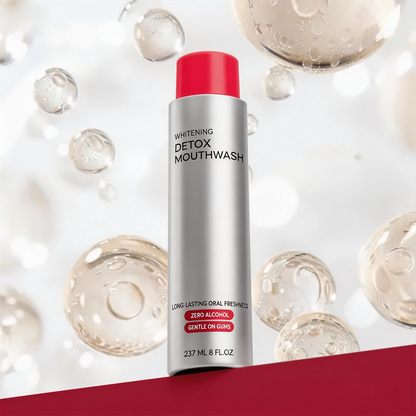Advanced Stain-Lifting Whitening Mouthwash: Visible Debris Removal & Fresh Breath
