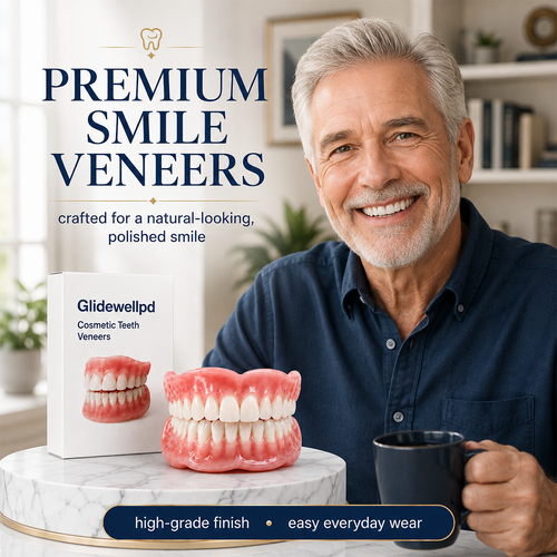 Comfort Full‑Cover Dentures for Senior Men