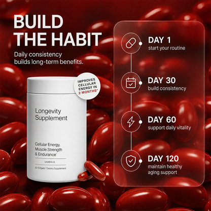 Urolithin A Softgels, Daily Dietary Supplement for Cellular Health, Muscle & Healthy Aging Support