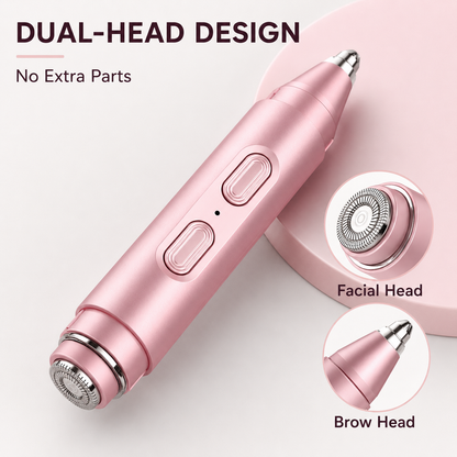 2 in 1 facial & eyebrow hair trimmer