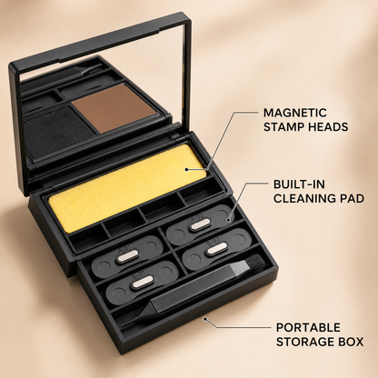 3-in-1 Winged Eyeliner Stencil Set for Beginners, Portable with Storage Case