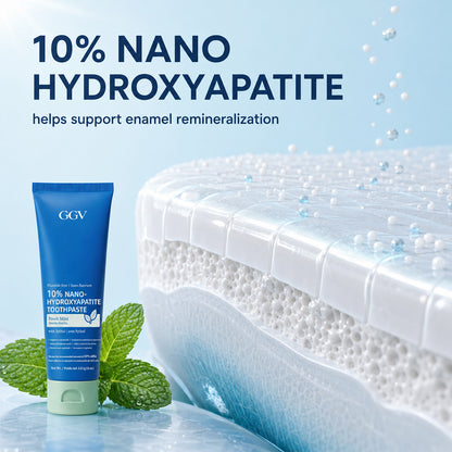 10% Nano Hydroxyapatite Whitening Toothpaste, Gentle Enamel Support