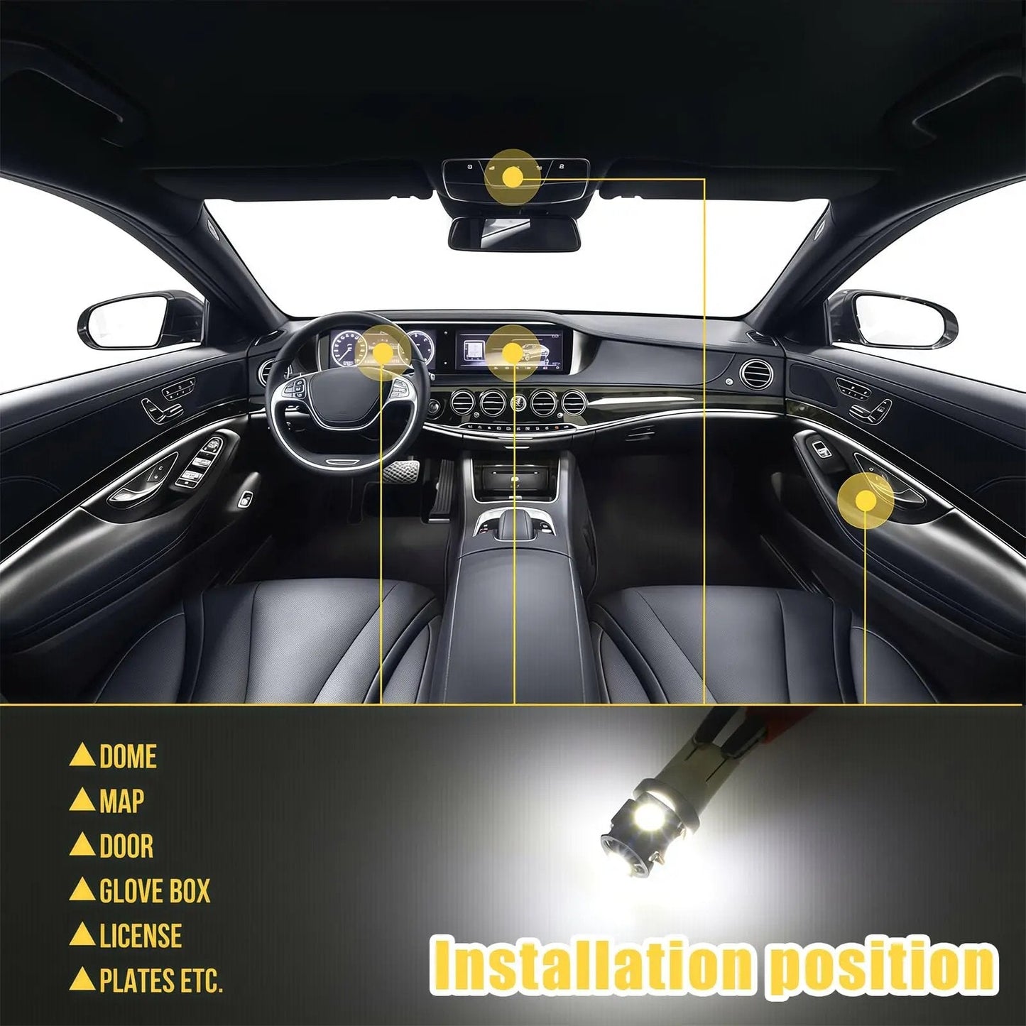 Super Bright LED Car Interior Bulb Kit