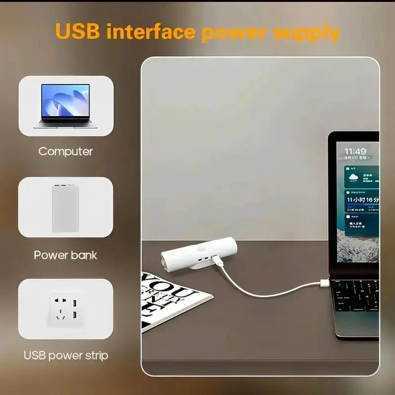 💡2-Pack RGB Motion Sensor Night Lights, Rechargeable Magnetic LED Lamp