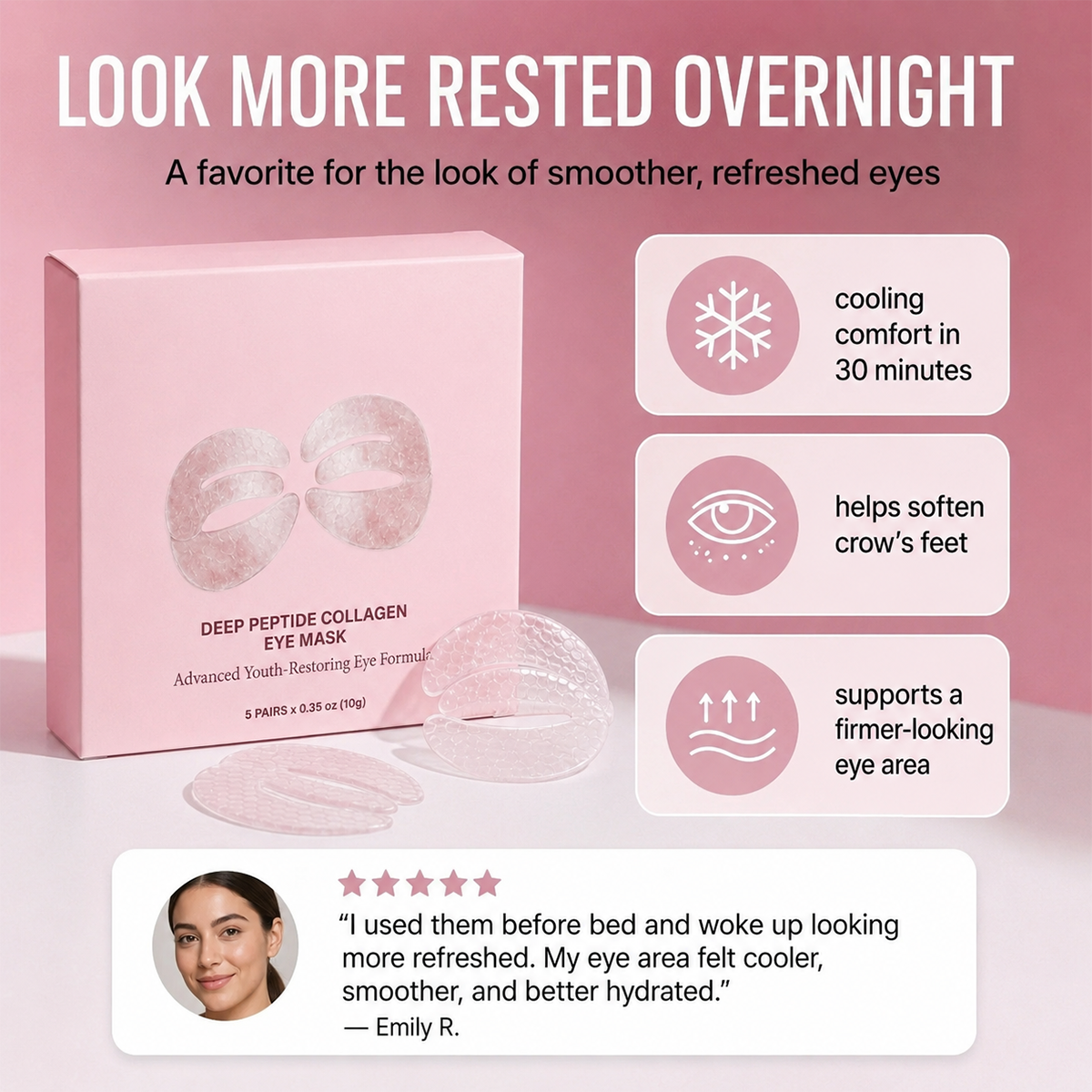 Peptide Collagen Moisturizing Eye Mask