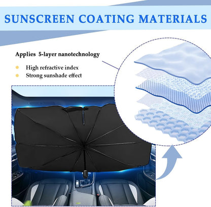Upgraded Car Windshield Sun Shade Umbrella