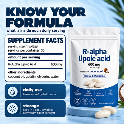 Max Potency R-Alpha Lipoic Acid — Blood Sugar Support