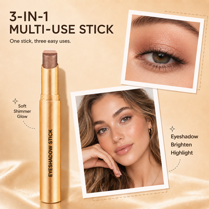 3-in-1 Cream Shimmer Eyeshadow Stick