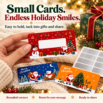 🎄60Pcs Kids Christmas Scratch Off Reward Cards, Xmas Party Supplies