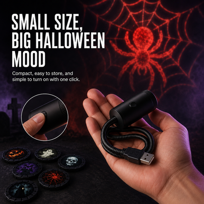 Plug-and-Play HD Halloween Horror Projector