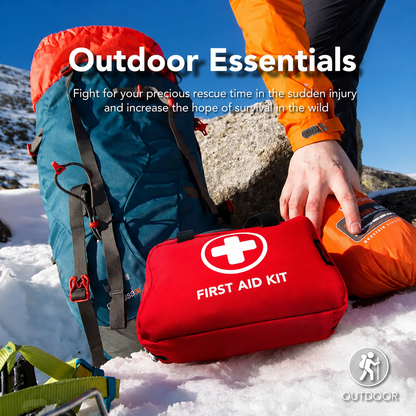 🆘160Piece Waterproof First Aid Kit for Emergencies