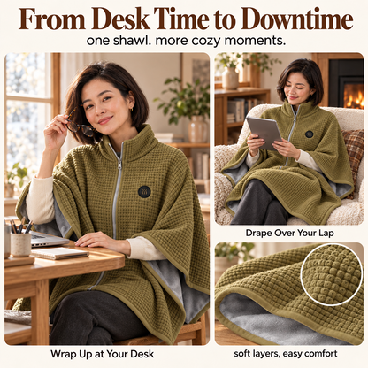 ❄️Heated Wearable Blanket – Stay Warm at Your Desk Without Bulky Layers 🔥