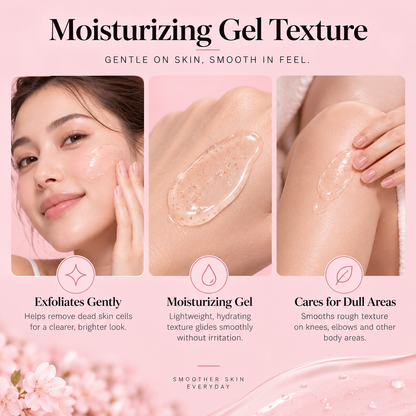 Gentle Facial & Body Exfoliating Gel for Skin Refreshing