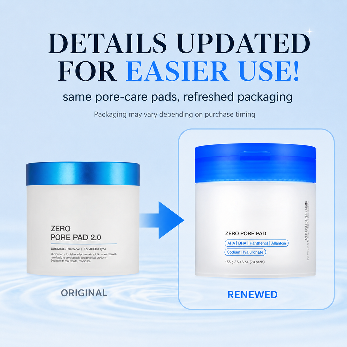 AHA + BHA Facial Toner Pads, Exfoliating Skin Care Pads