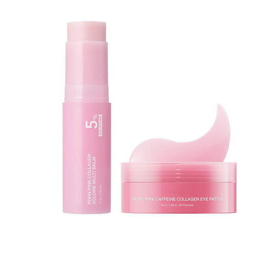 New PDRN Pink Collagen Eye Patch & Plumping Multi Balm with Caffeine