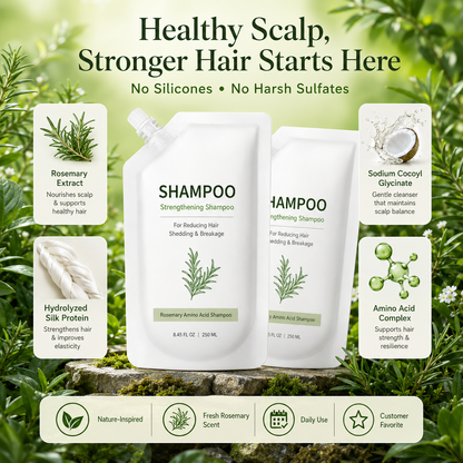 Strengthening Shampoo for Reducing Hair Shedding & Breakage
