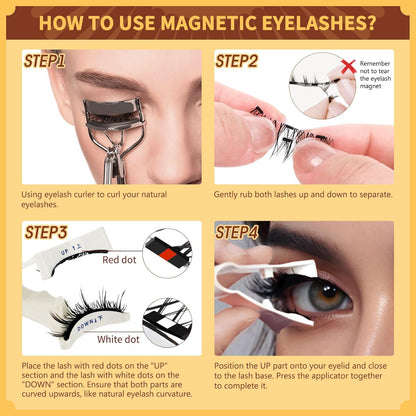🤩Reusable Premium Self-Adhesive Eyelashes | Easy, Quick, Safe! 💖