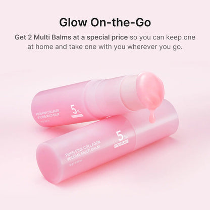 New PDRN Pink Collagen Eye Patch & Plumping Multi Balm with Caffeine