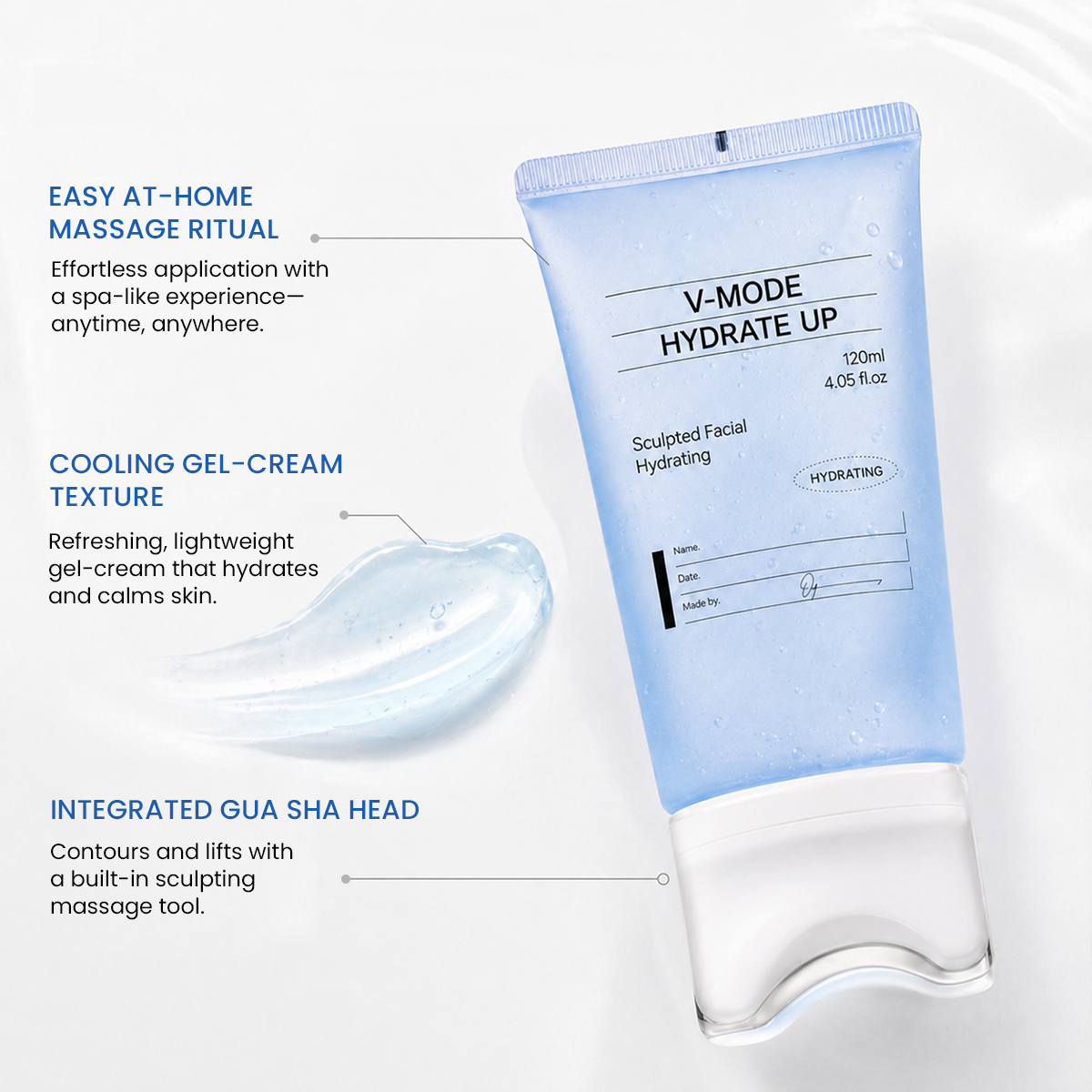 PDRN Peptide Glow Face Cream with Gua Sha