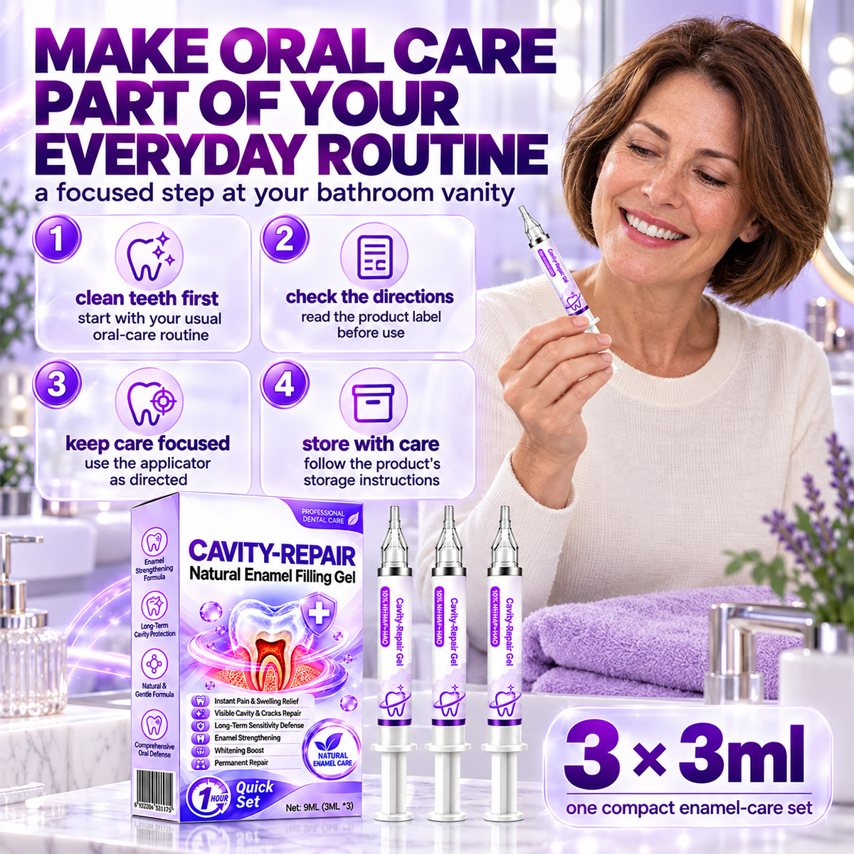 Naturally Repair Damaged Enamel and Whiten Teeth