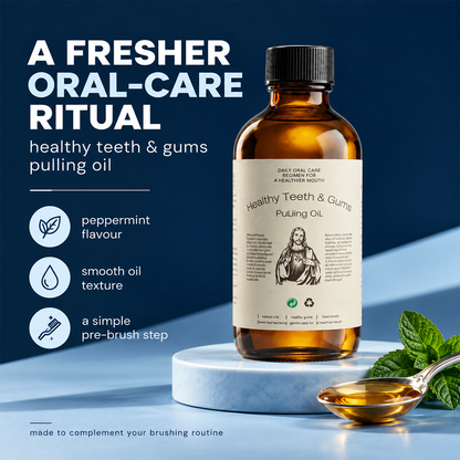 Natural All-In-One Oil Pulling Rinse for Oral Care