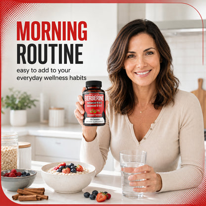 Advanced 8‑in‑1 Berberine Supplement with Cinnamon & Gymnema