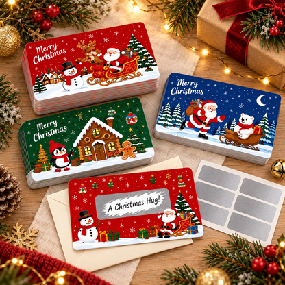 🎄60Pcs Kids Christmas Scratch Off Reward Cards, Xmas Party Supplies