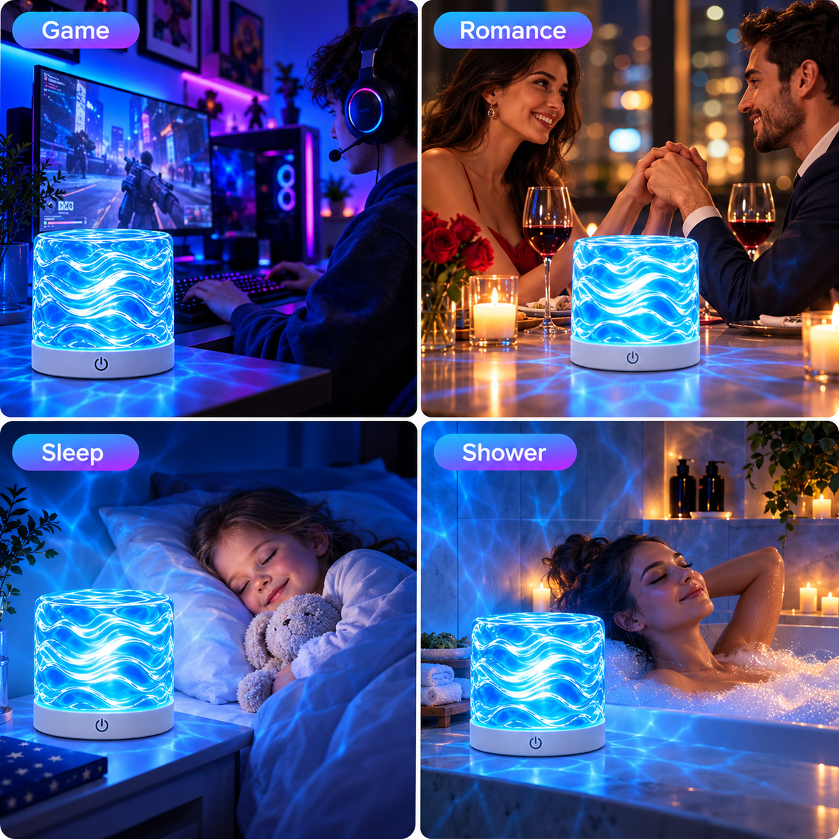 16 Color Changeable Ocean Wave Projector Light