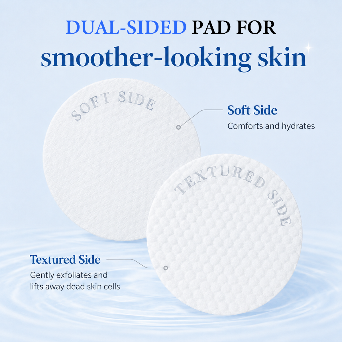 AHA + BHA Facial Toner Pads, Exfoliating Skin Care Pads