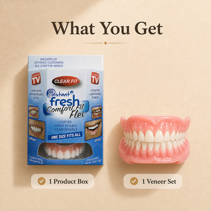 Comfort‑Fit Flexible Cosmetic Teeth for Senior Men