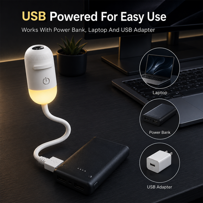 2-in-1 Galaxy Star Projector USB Night Light for Indoor Decor