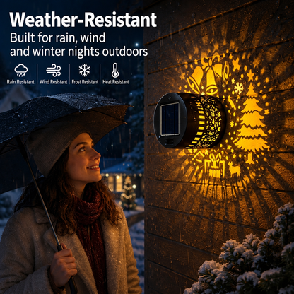 ☀️ Decorative Wall Light: Festive Light Patterns, IP65, Auto-On At Night