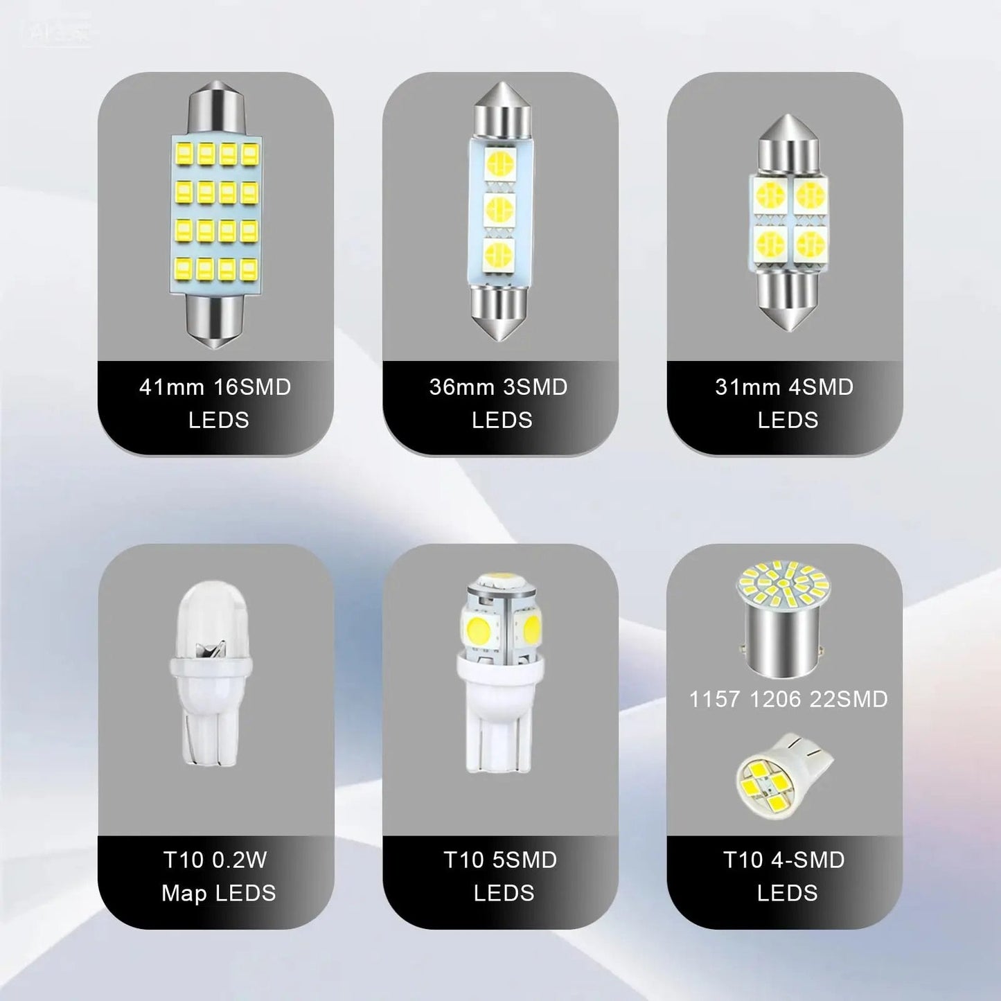 Super Bright LED Car Interior Bulb Kit