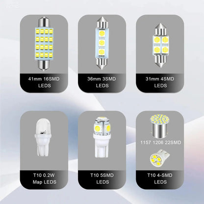 Super Bright LED Car Interior Bulb Kit