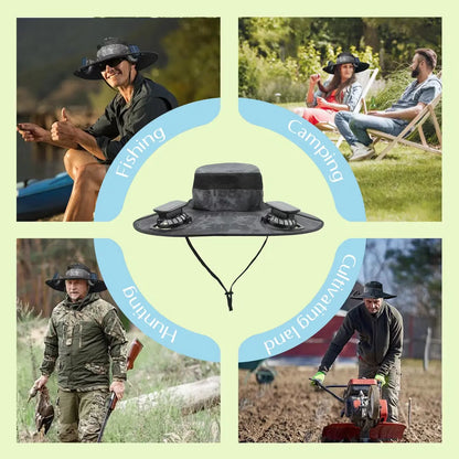 Solar Fan Outdoor Fishing Hat